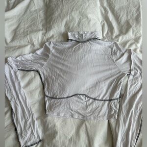 Long sleeve corset turtle neck top